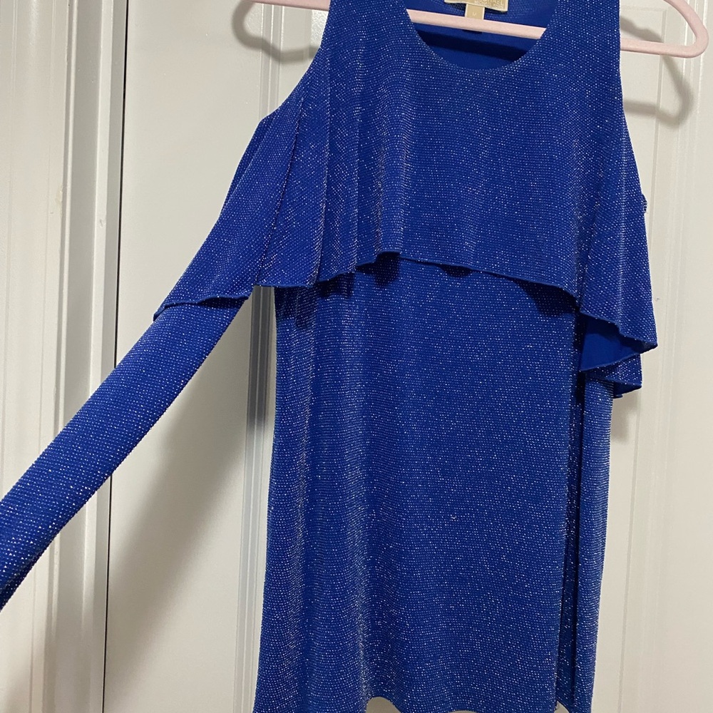 Michael Kors Blue Sleeveless Top